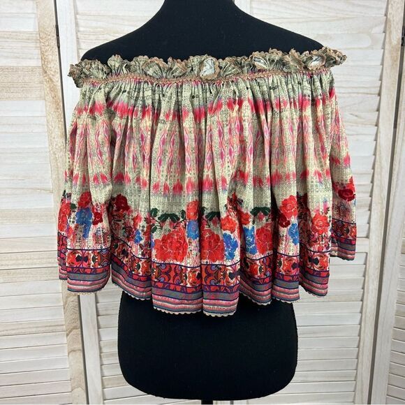 Anthropologie Bhanuni by Jyoti Villa Cropped Sequin Top Small - Picture 7 of 11